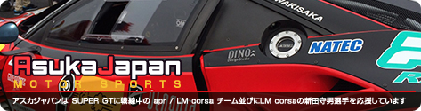 アスカジャパンは SUPER GTに戦線中の 「#31 OGT Panasonic PRIUS」 チーム並びに新田守男選手を応援しています